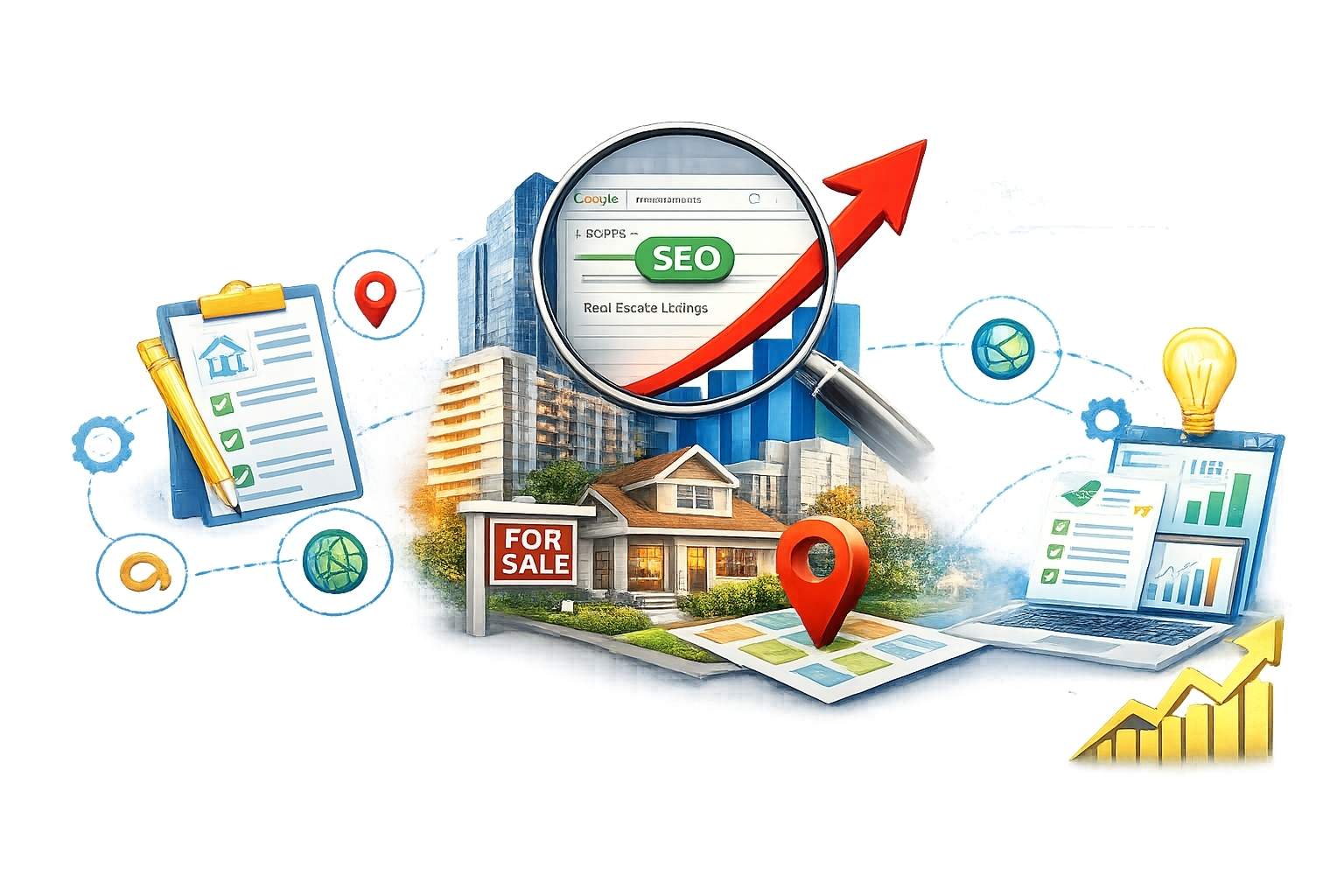 Real estate seo Services - BrandCoreInsight